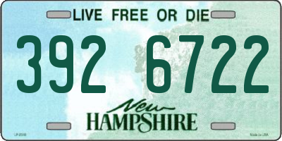 NH license plate 3926722