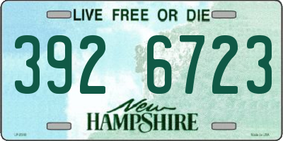 NH license plate 3926723