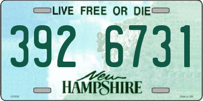 NH license plate 3926731
