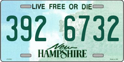 NH license plate 3926732
