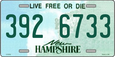 NH license plate 3926733