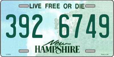 NH license plate 3926749