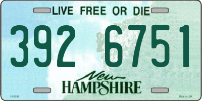 NH license plate 3926751