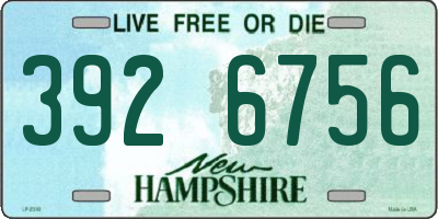NH license plate 3926756