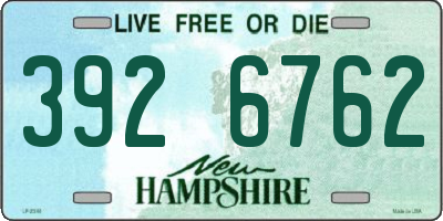 NH license plate 3926762