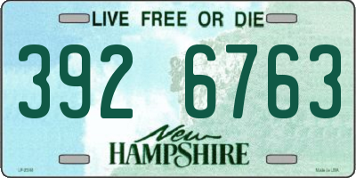 NH license plate 3926763