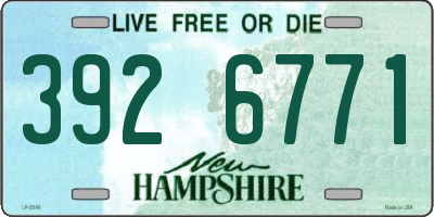 NH license plate 3926771