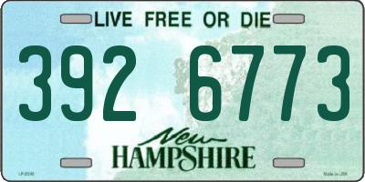 NH license plate 3926773