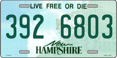 NH license plate 3926803