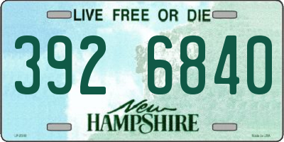 NH license plate 3926840