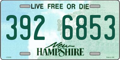 NH license plate 3926853