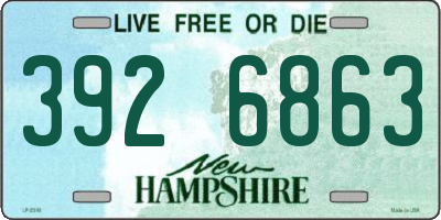 NH license plate 3926863