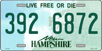 NH license plate 3926872
