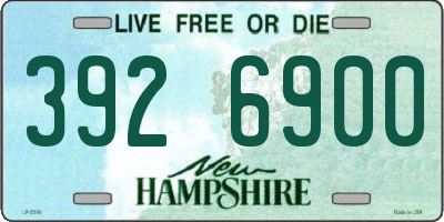 NH license plate 3926900