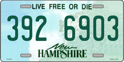 NH license plate 3926903