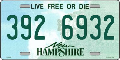 NH license plate 3926932