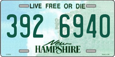 NH license plate 3926940