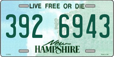 NH license plate 3926943