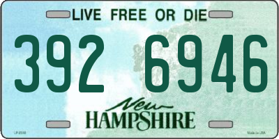 NH license plate 3926946
