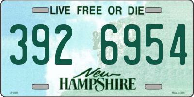 NH license plate 3926954