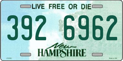 NH license plate 3926962