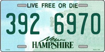NH license plate 3926970