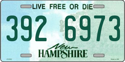 NH license plate 3926973