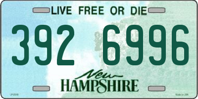 NH license plate 3926996