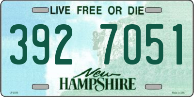 NH license plate 3927051