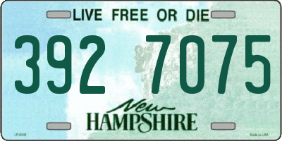 NH license plate 3927075