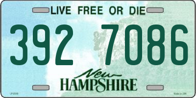 NH license plate 3927086