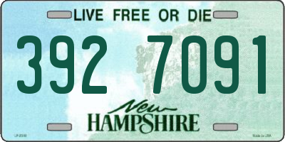 NH license plate 3927091