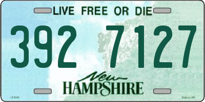 NH license plate 3927127