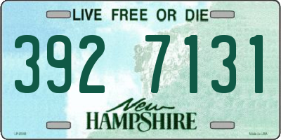NH license plate 3927131