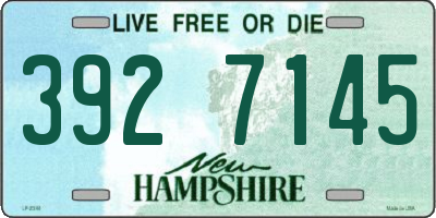 NH license plate 3927145