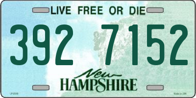 NH license plate 3927152