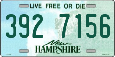 NH license plate 3927156