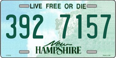 NH license plate 3927157