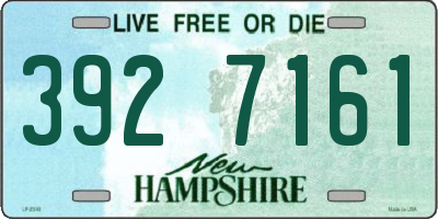 NH license plate 3927161