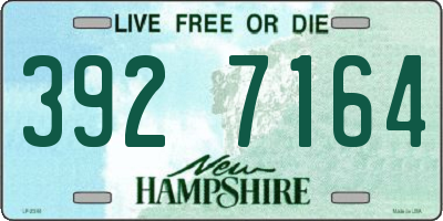 NH license plate 3927164