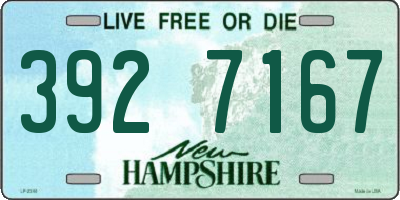NH license plate 3927167
