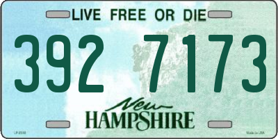 NH license plate 3927173