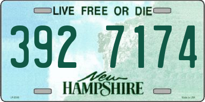 NH license plate 3927174