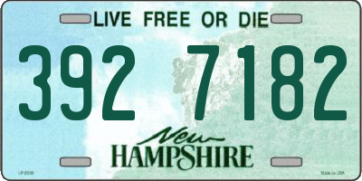 NH license plate 3927182