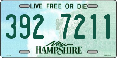 NH license plate 3927211