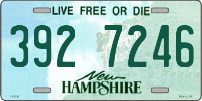 NH license plate 3927246