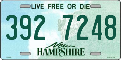 NH license plate 3927248