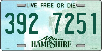 NH license plate 3927251