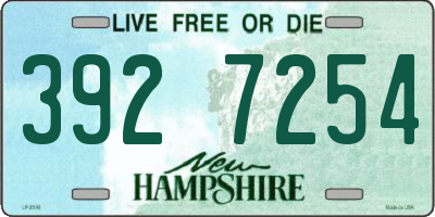 NH license plate 3927254