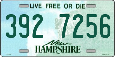 NH license plate 3927256